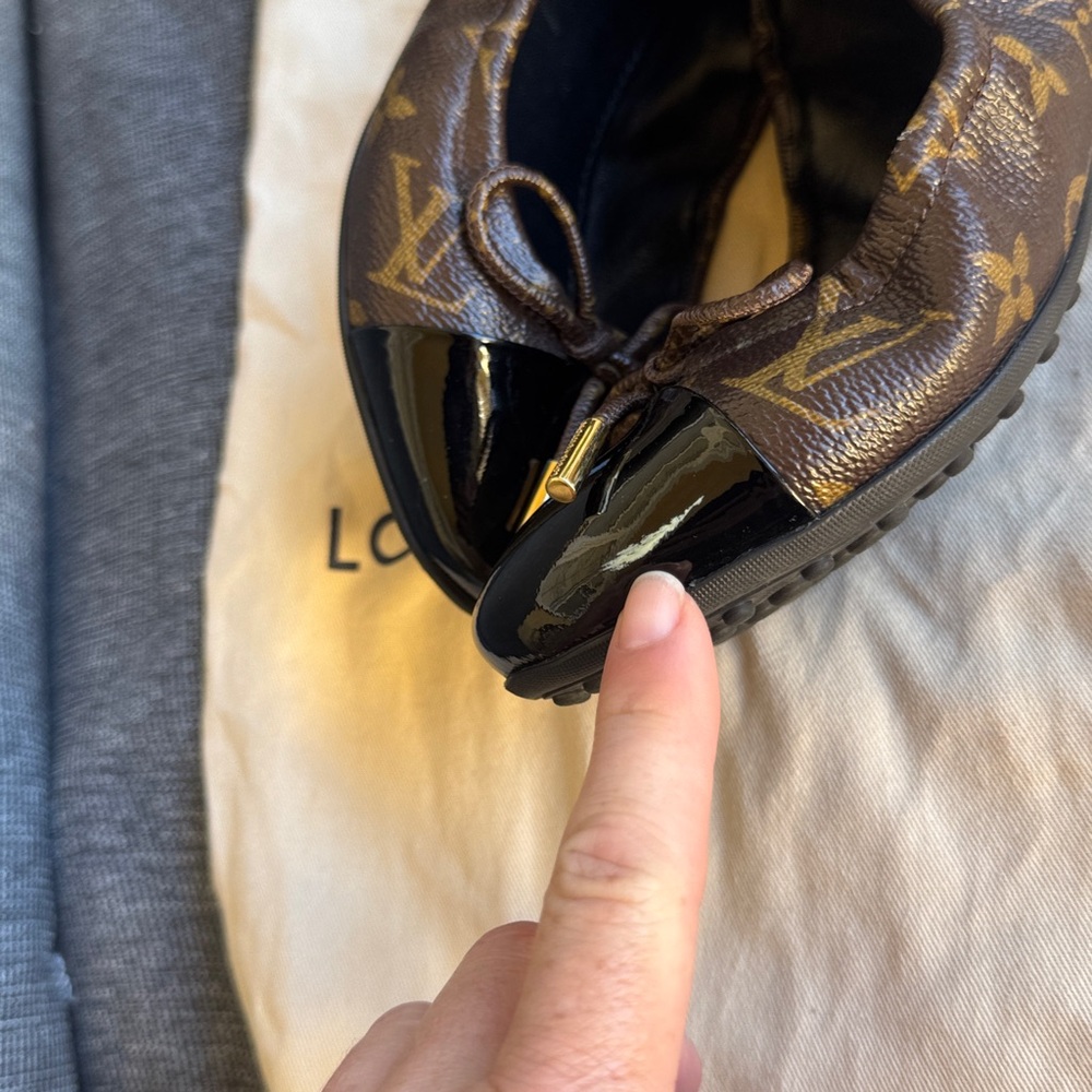Authentic Louis Vuitton Brown black Monogram Ballet Flats size 36 - Picture 17 of 17